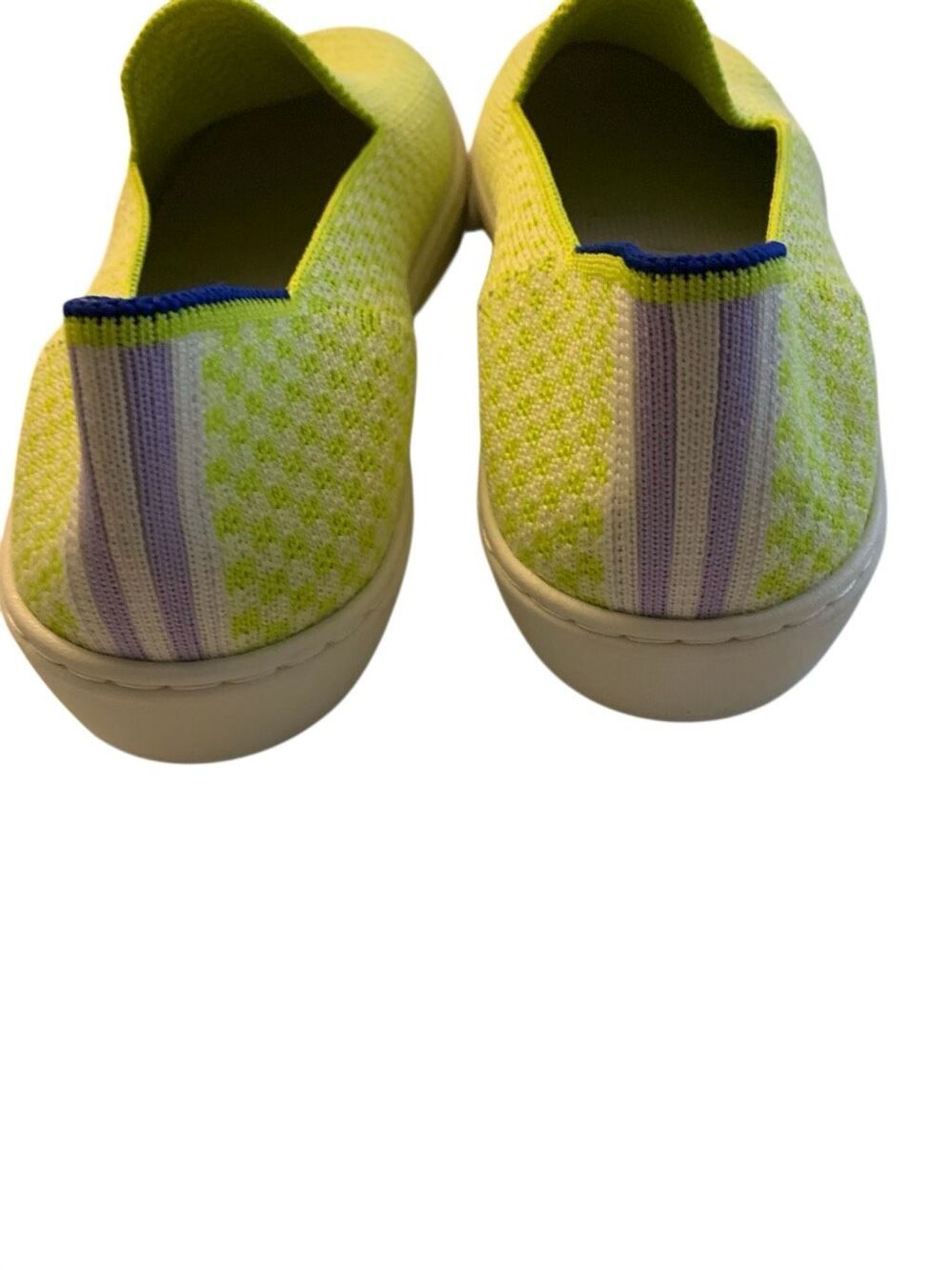 Rothy's the slip on honeycomb electric yellow shoes women's size 7 like new - Picture 5 of 7
